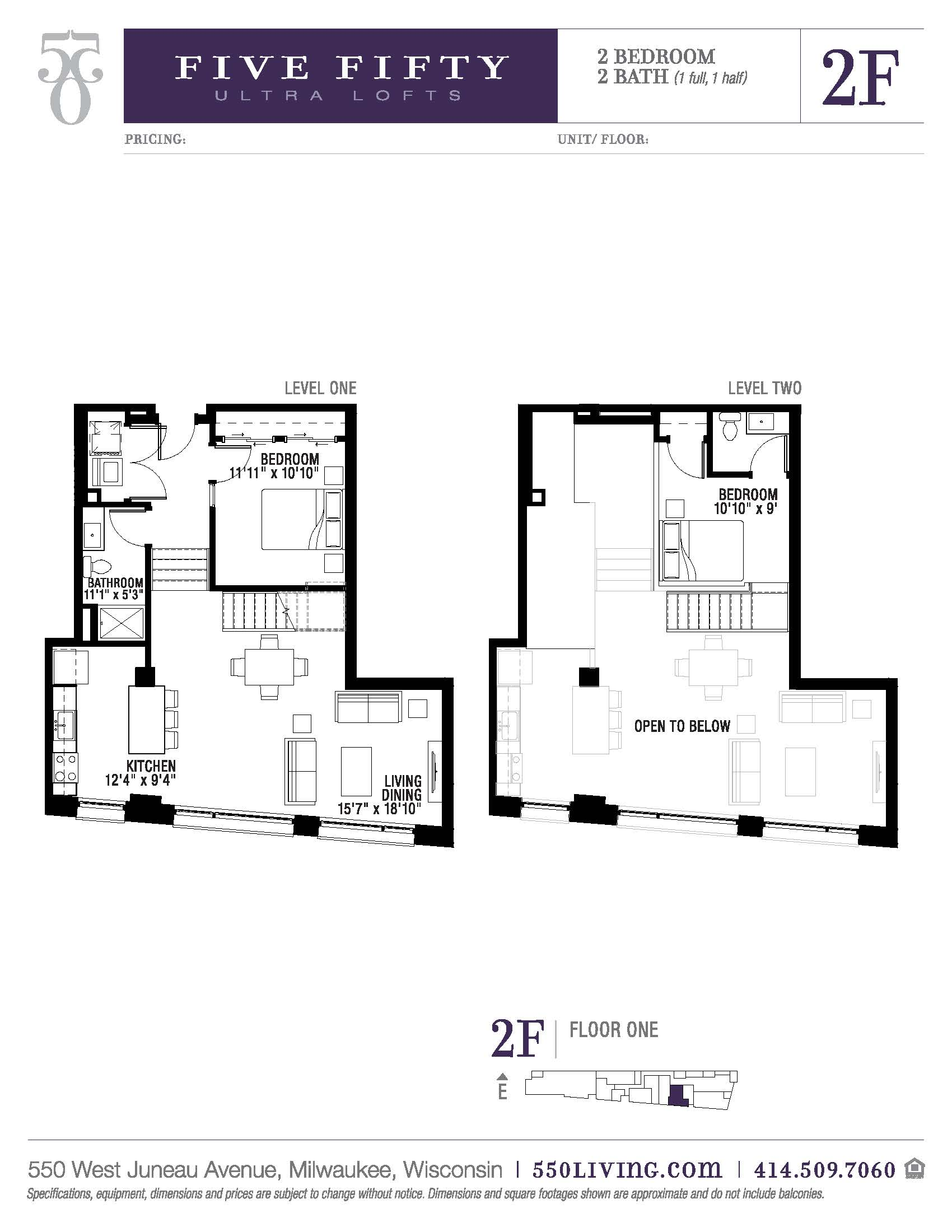 Two Bed Loft 2F