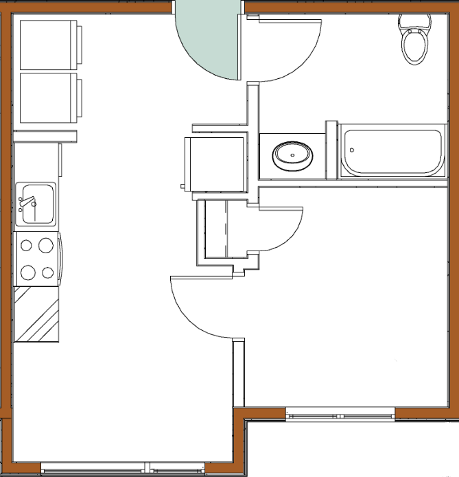 The Sellina, 1 Bedroom, Galley ADA- Floorplan.png