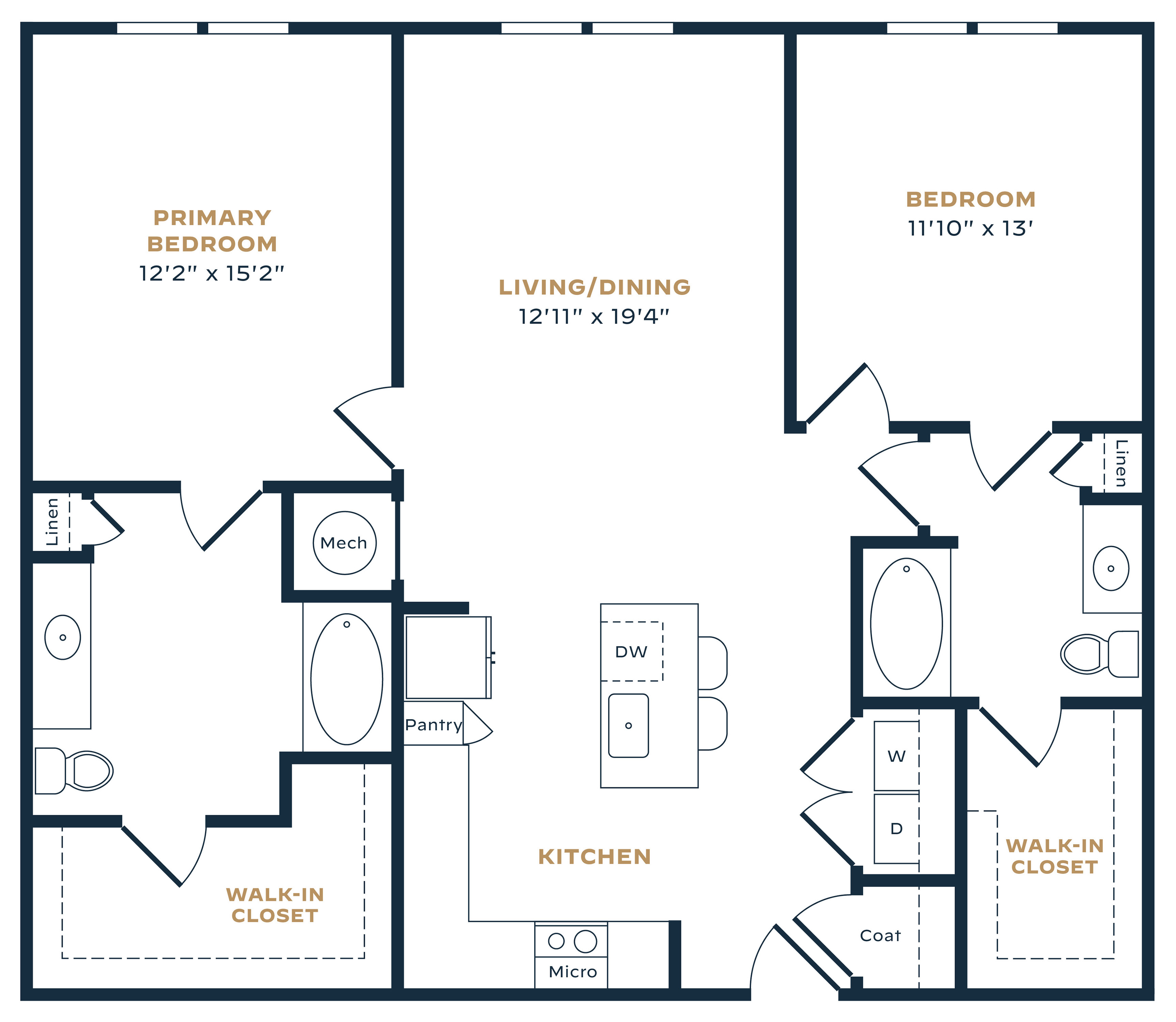 2 Bedroom Apartment – 19025 Stuebner Airline Rd. #824, Spring, TX