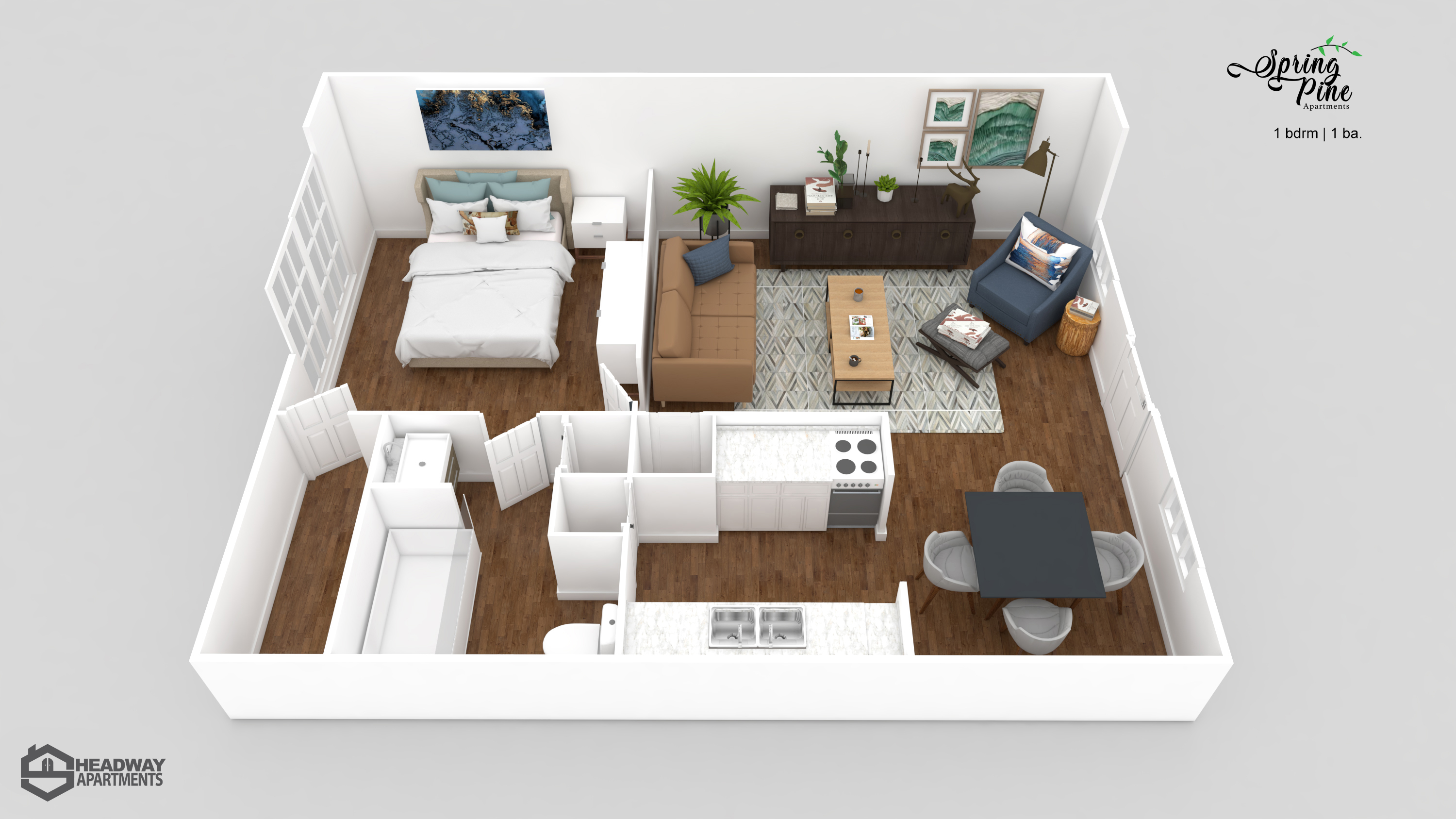 1 bedroom 1 bath-Spring Pine Apartments_Houston_Headway Apartments.jpg