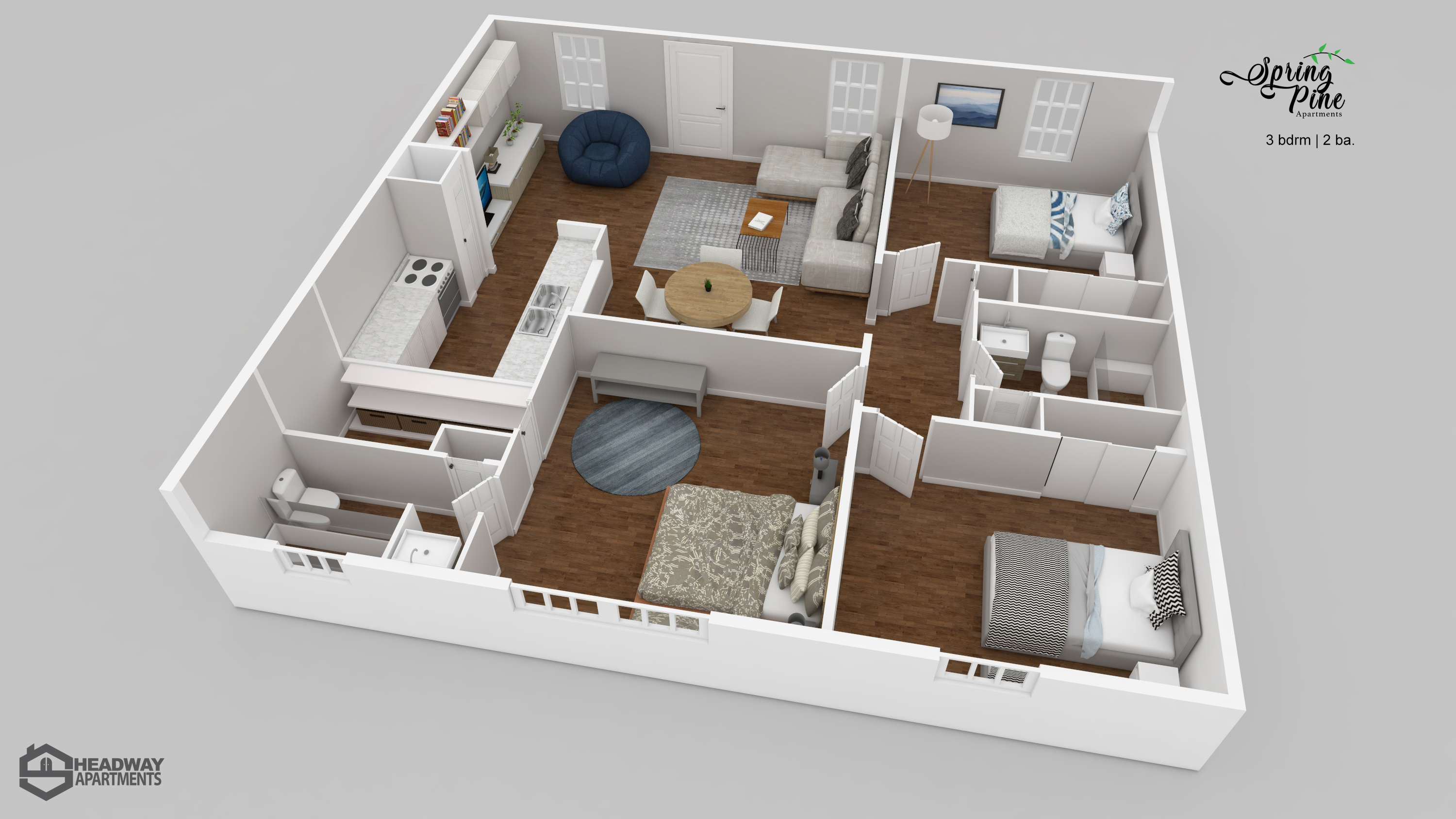 3 bedroom 2 bath-Spring Pine Apartments_Houston_Headway Apartments (1).jpg