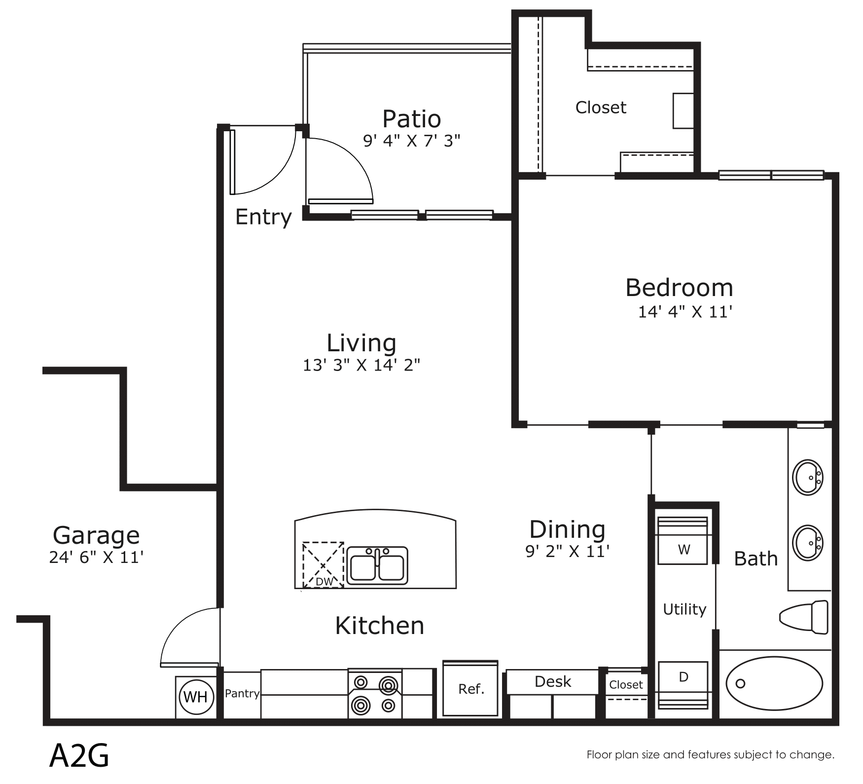 1 Bedroom Apartment – 24151 Bella Dolce Lane #711, Katy, TX