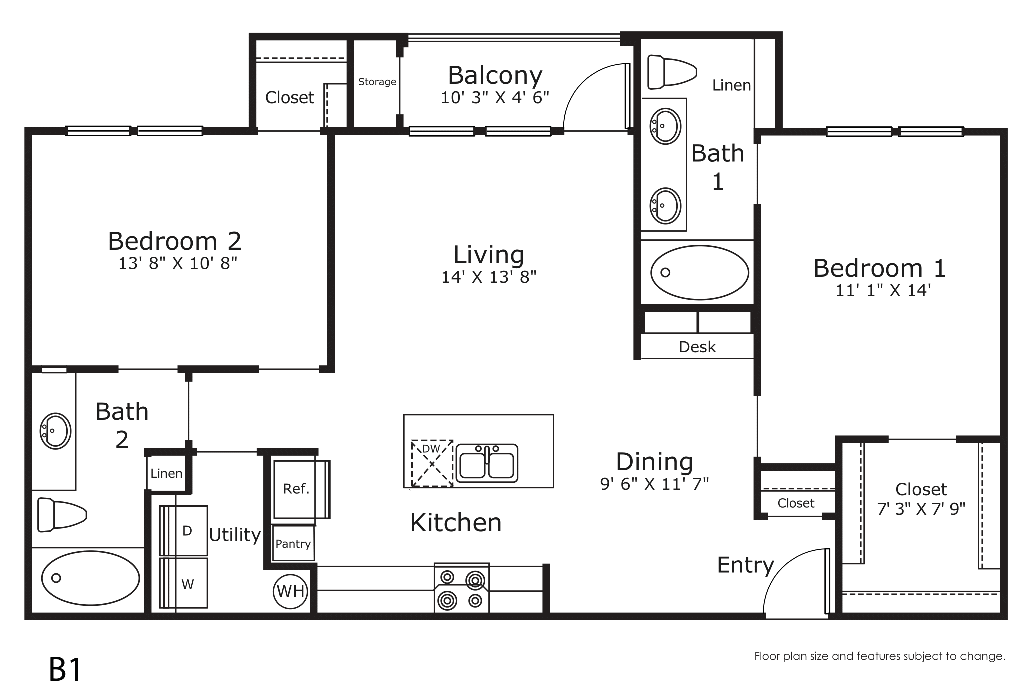 2 Bedroom Apartment – 24151 Bella Dolce Lane #33008, Katy, TX