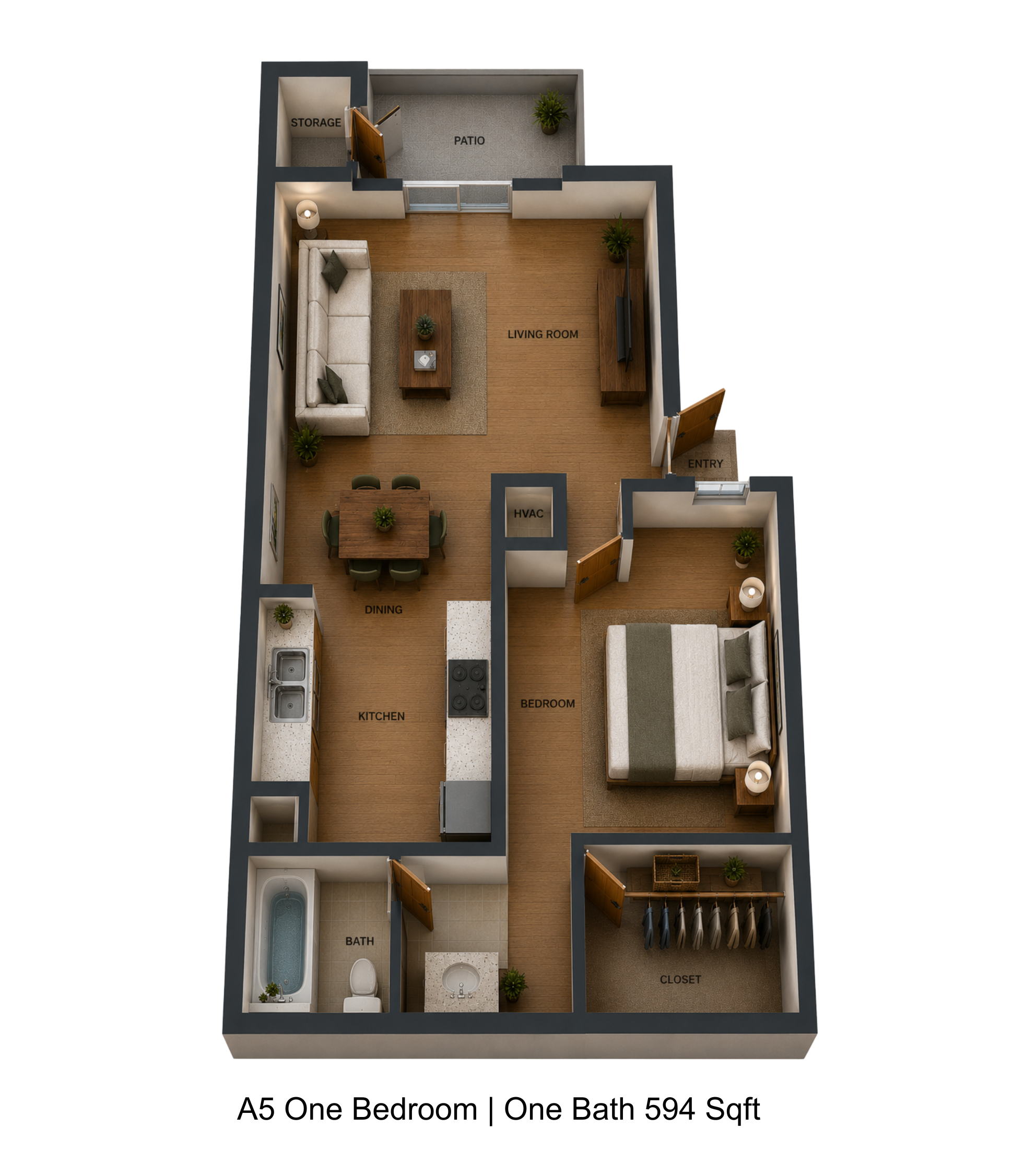 1 Bedroom Apartment – 12200 Fleming Drive #2109B, Houston, TX