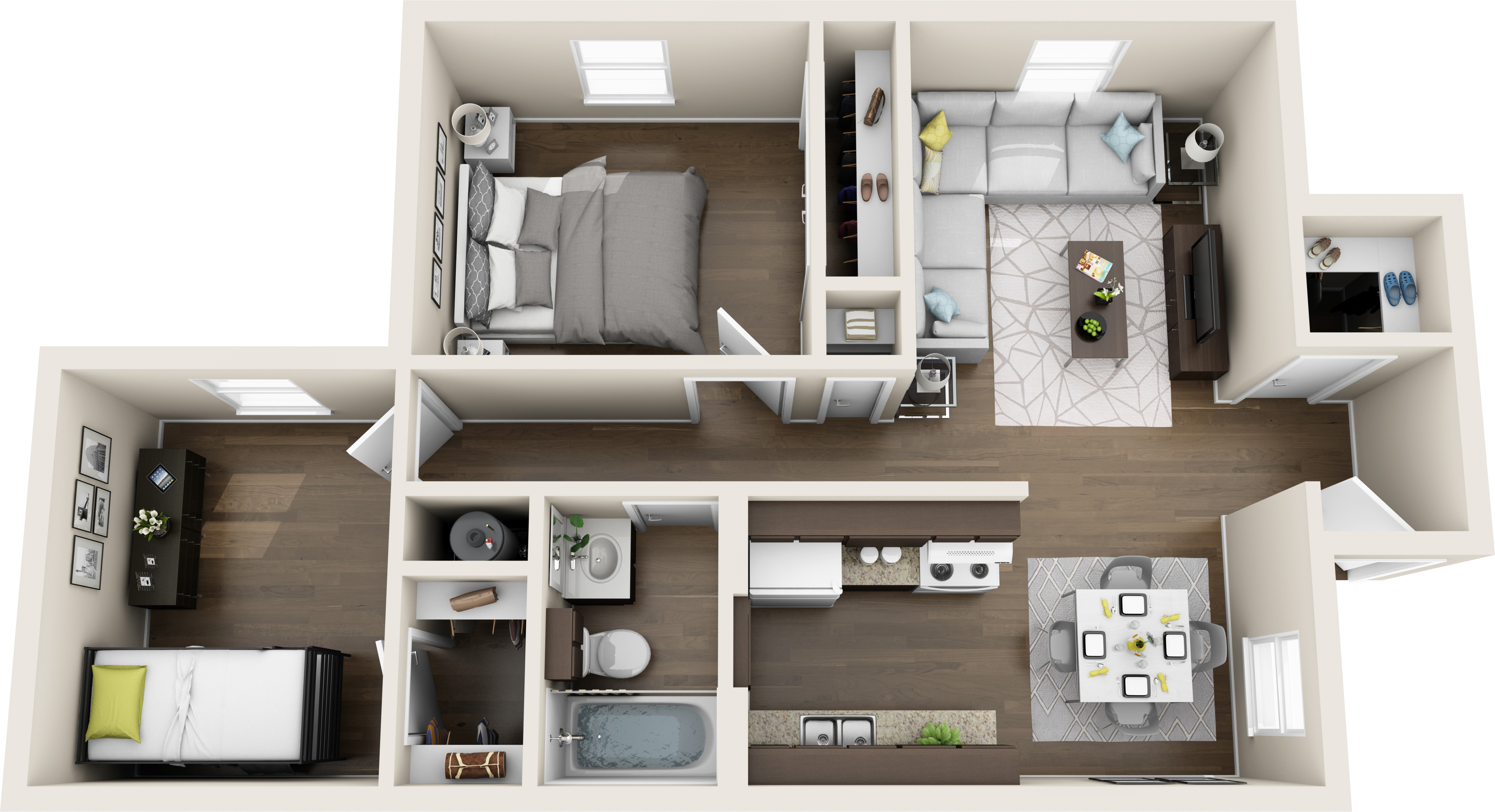 Blanco Oak Apts_2 BR 3-D_Ideas for Furniture layout.jpg