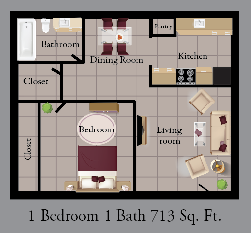 1 Bedroom 1 Bath 713 Sq. Ft..png