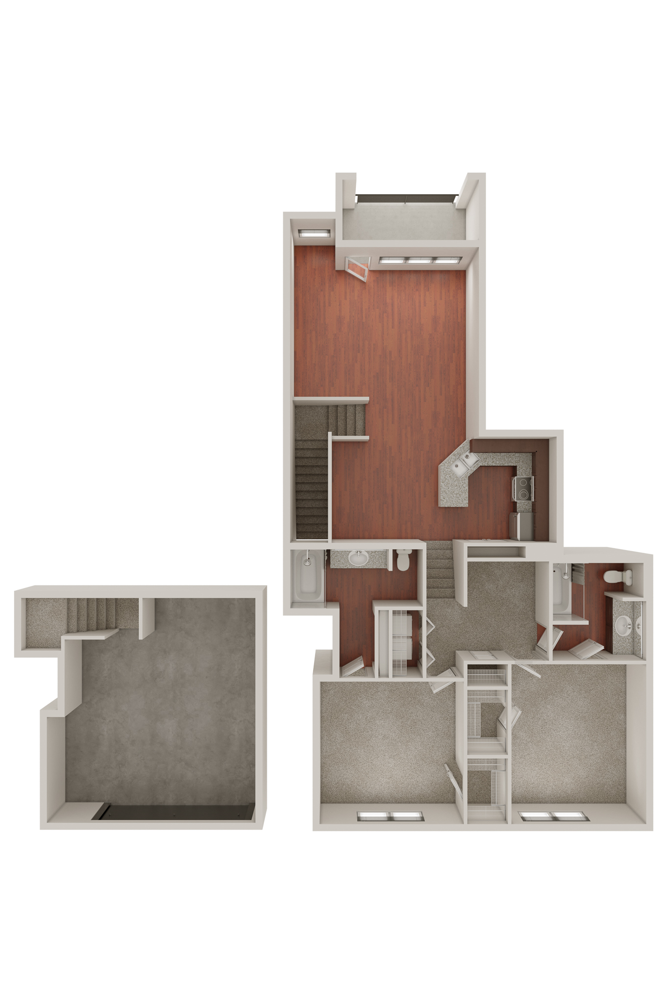 B5 Townhome Without Furniture