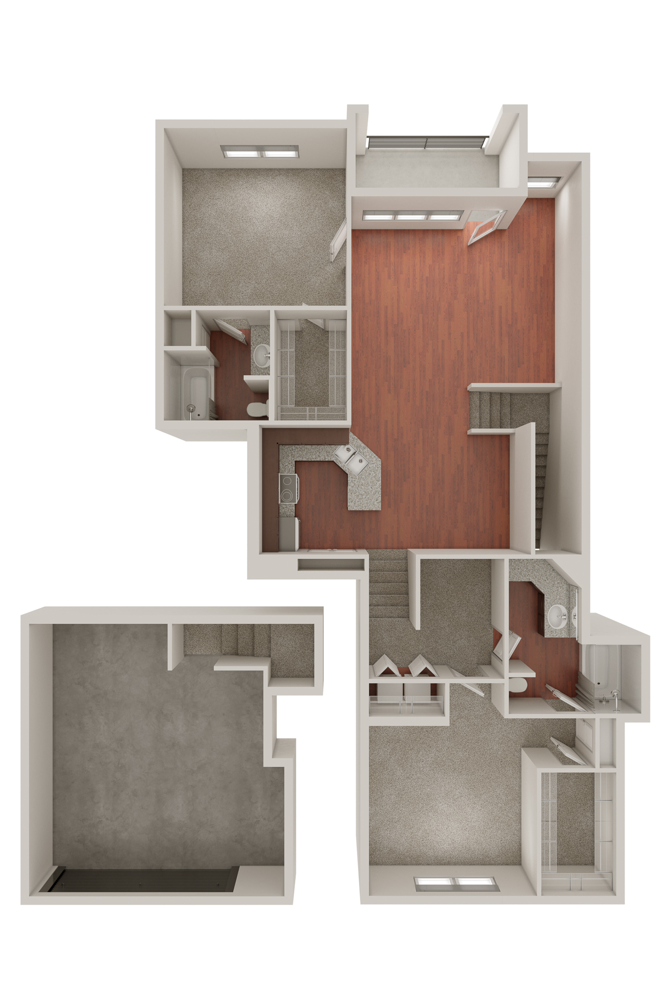 B6 Townhome Without Furniture