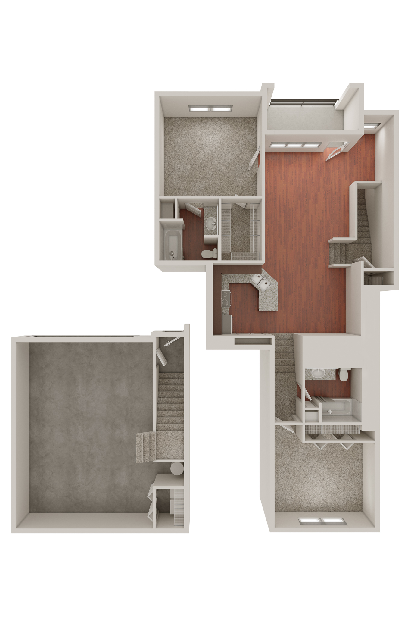B1 Townhome Without Furniture