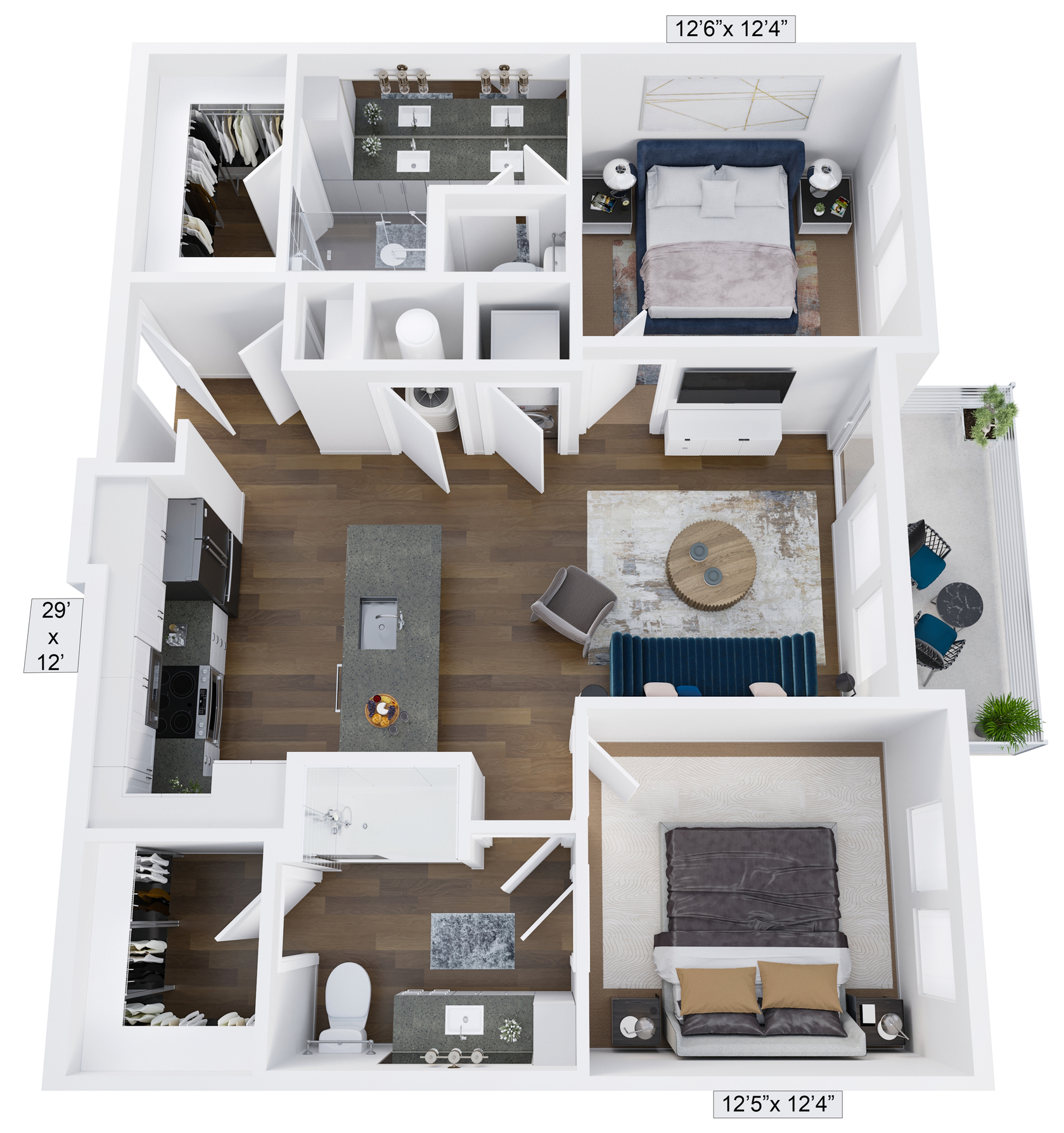 Cordially | 2 Bed | 2 Bath Image