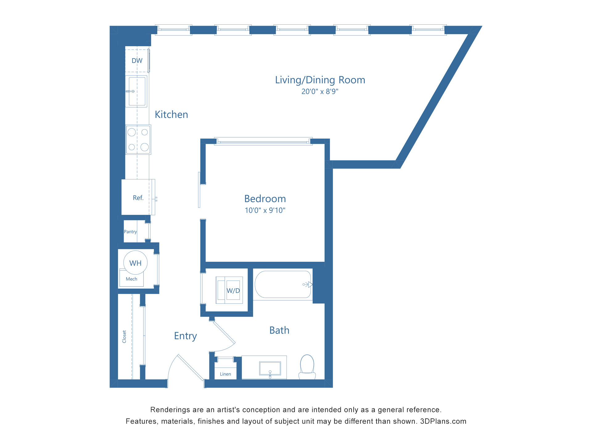 A0.4 | 1 Bed | 1 Bath Image