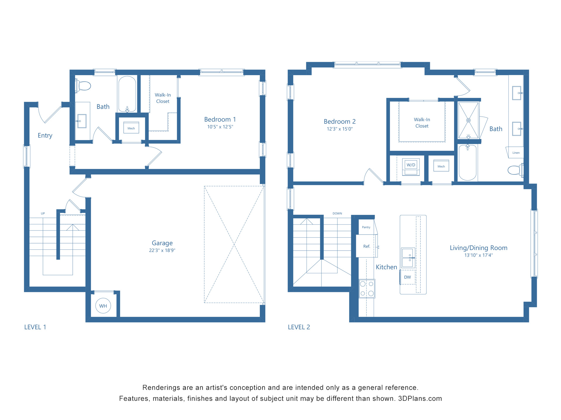 TH1 | 2 Bed | 2 Bath Image