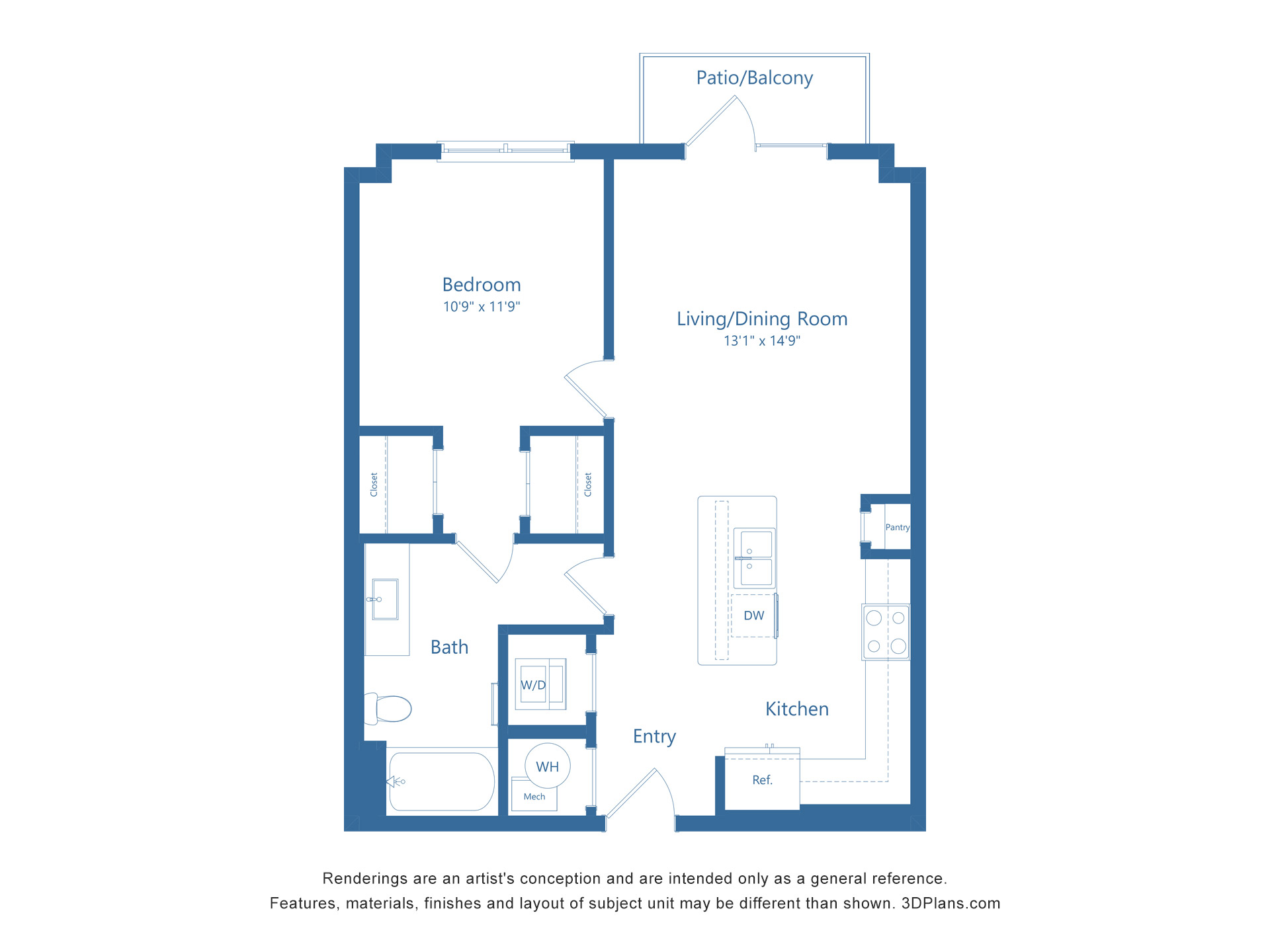 A5 | 1 Bed | 1 Bath Image