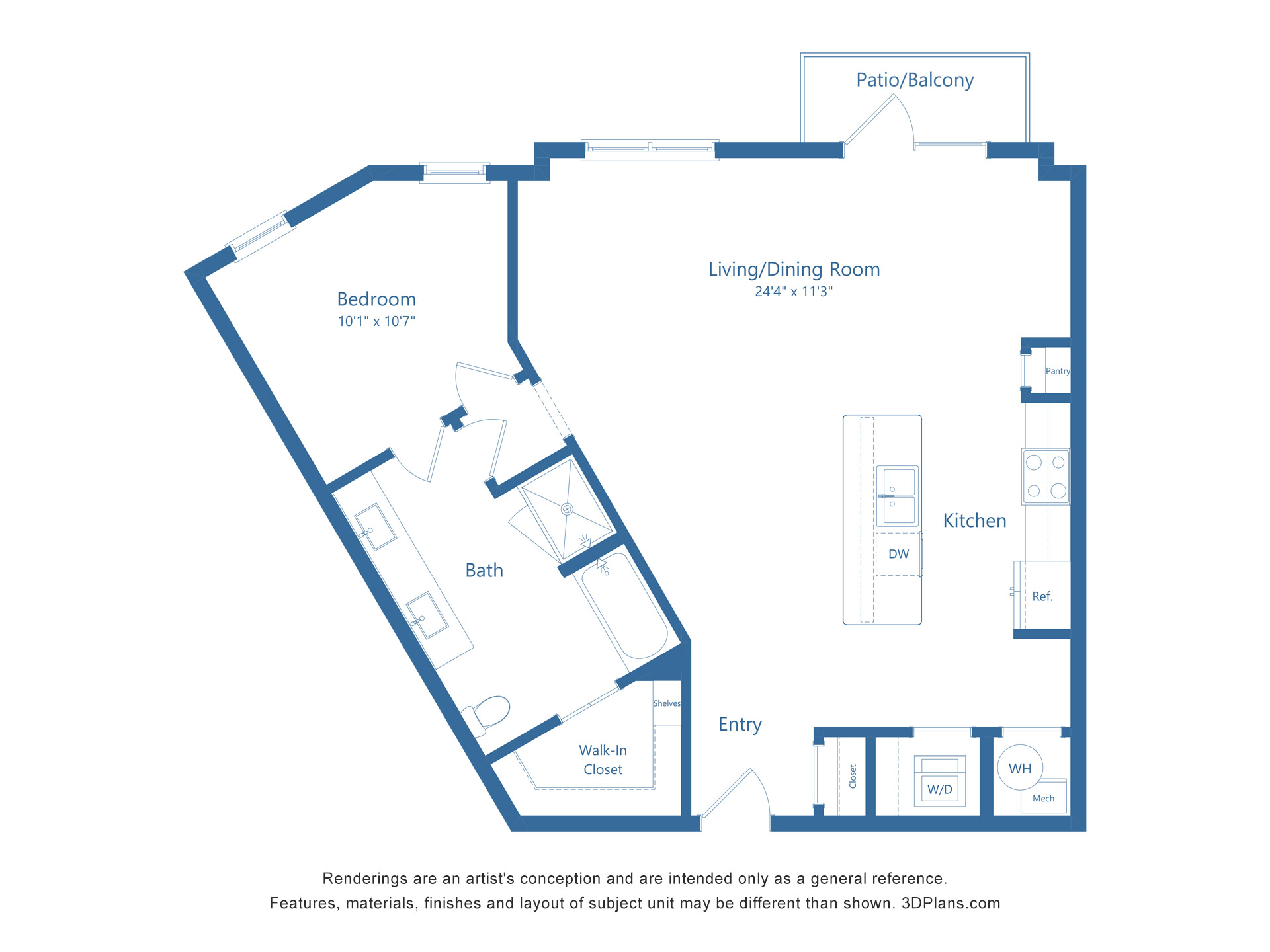 A11 | 1 Bed | 1 Bath Image