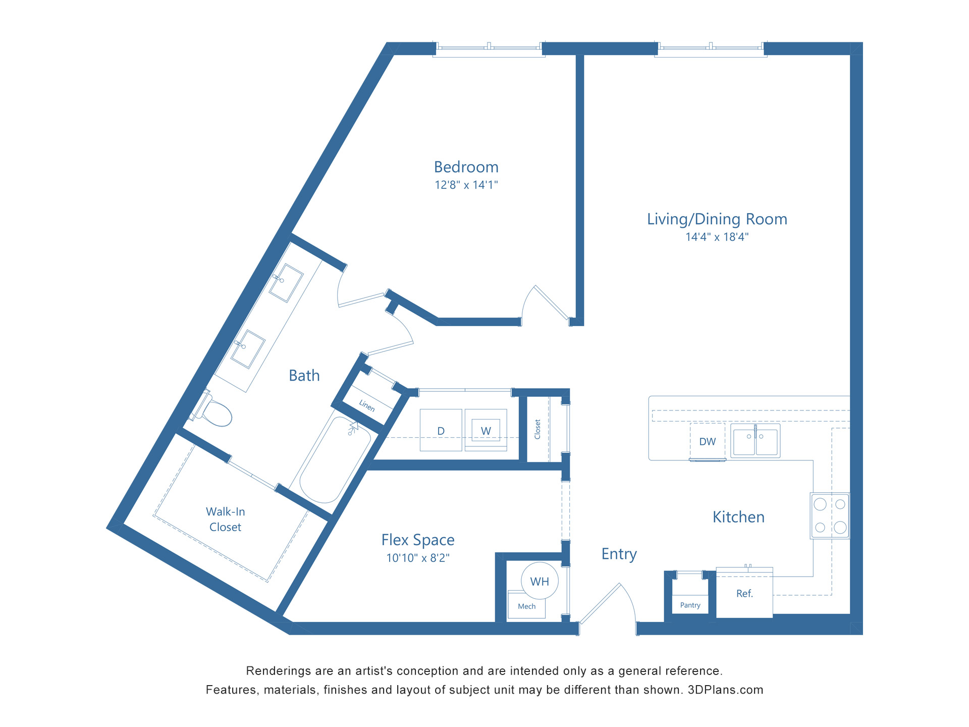 A9 | 1 Bed | 1 Bath Image