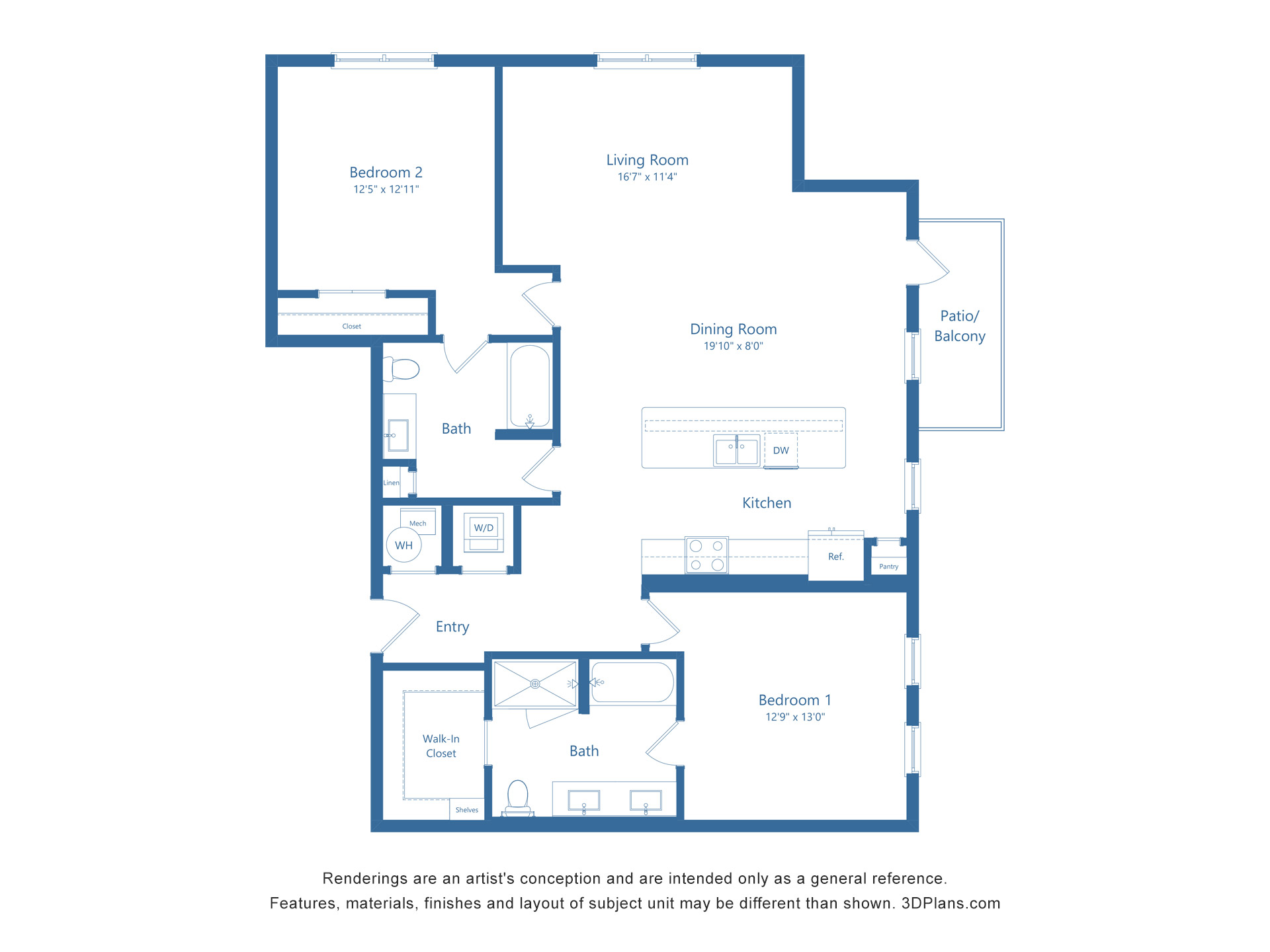 B6 | 2 Bed | 2 Bath Image