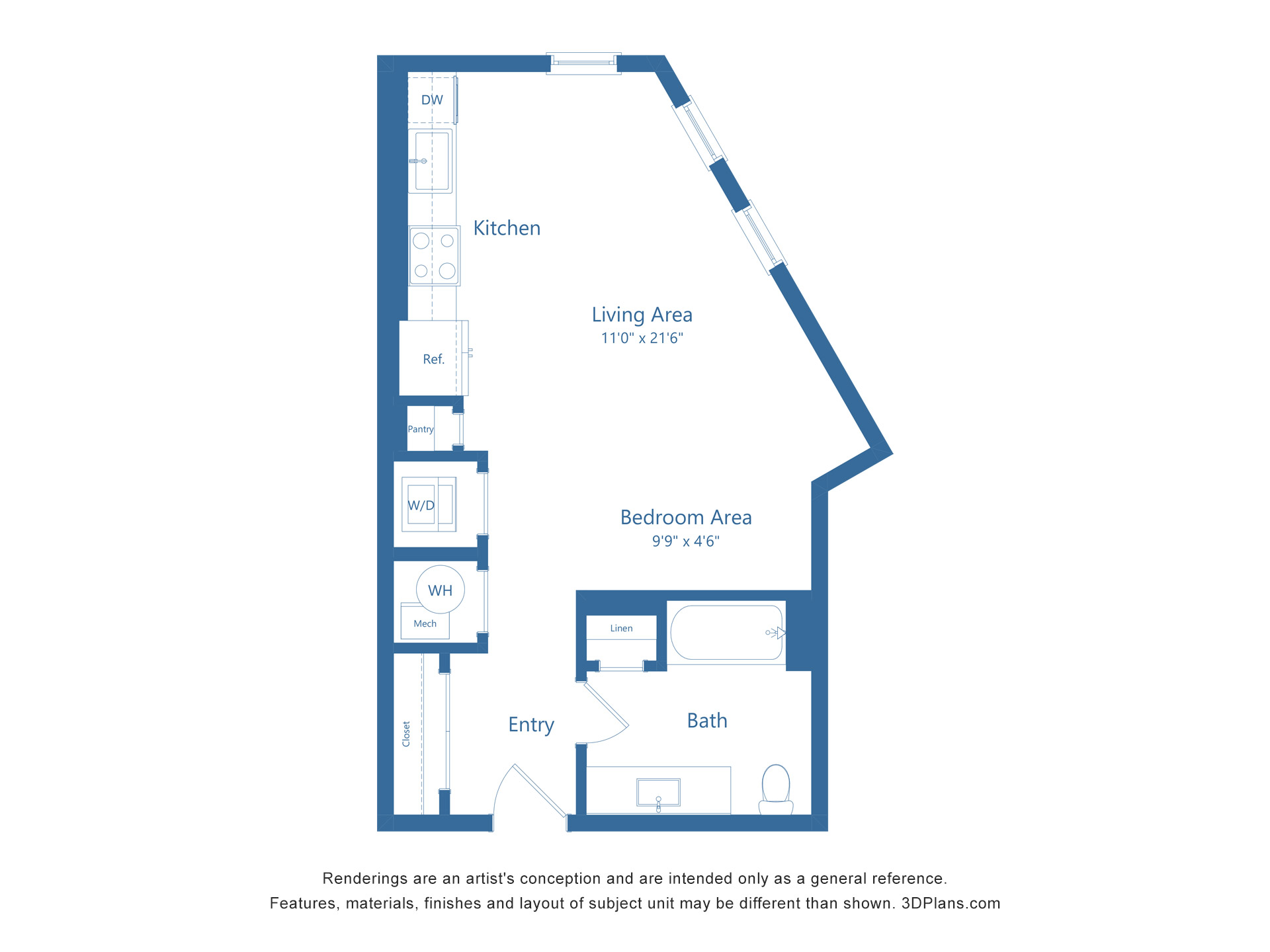 A0.3 | 1 Bed | 1 Bath Image