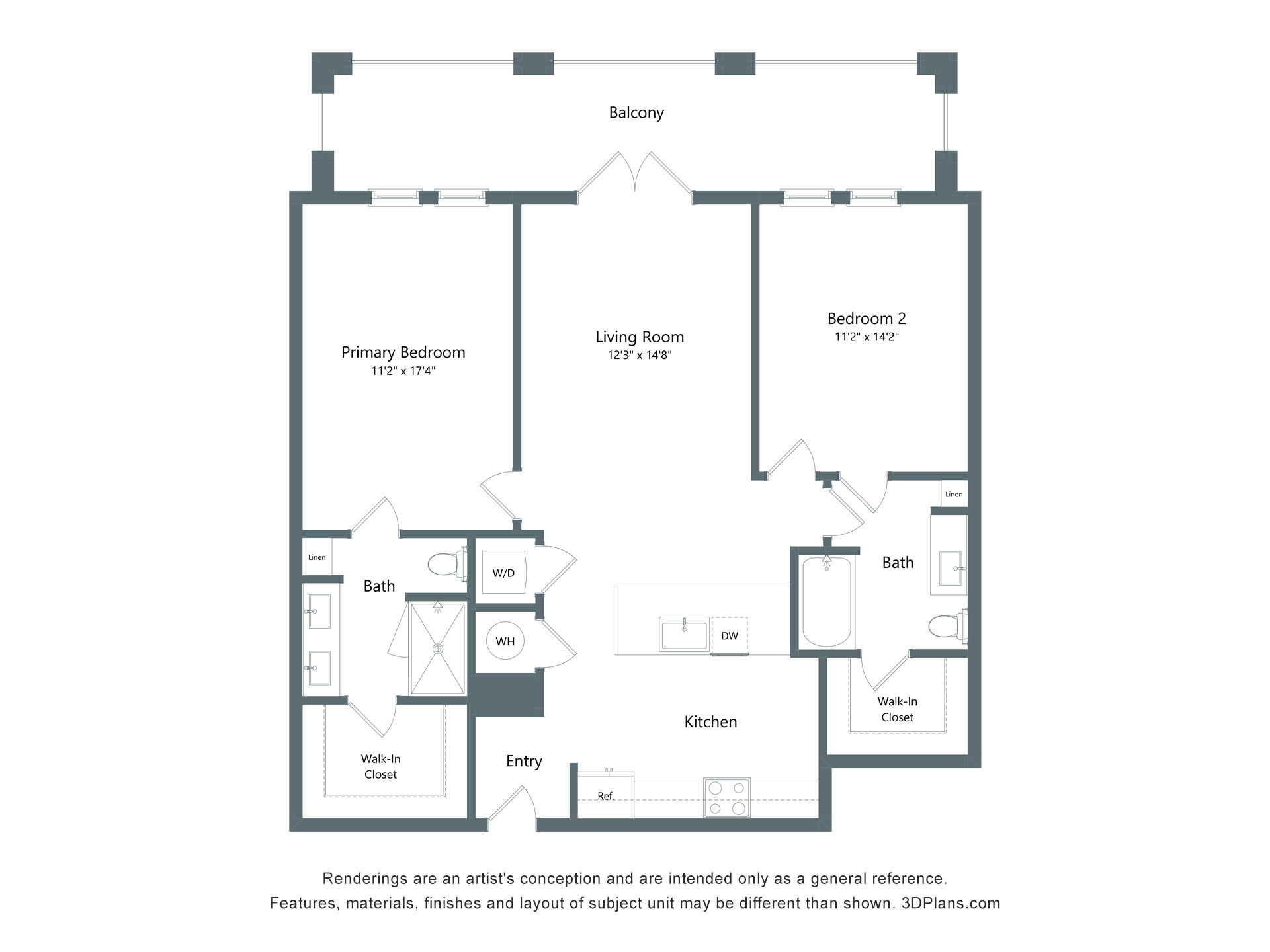 The Meridian | 2 Bed | 2 Bath Image