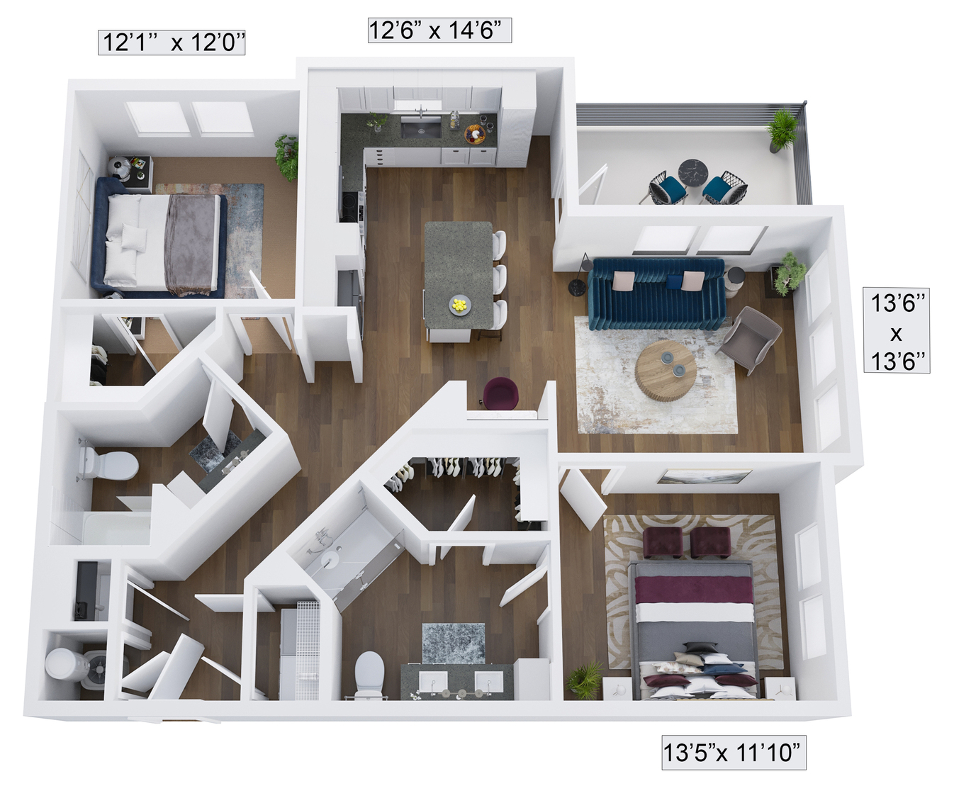 Warmly | 2 Bed | 2 Bath Image