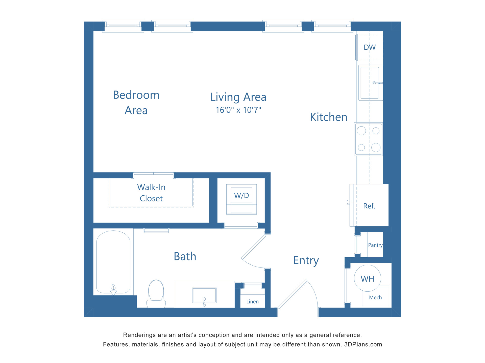 A0.1 | 1 Bed | 1 Bath Image