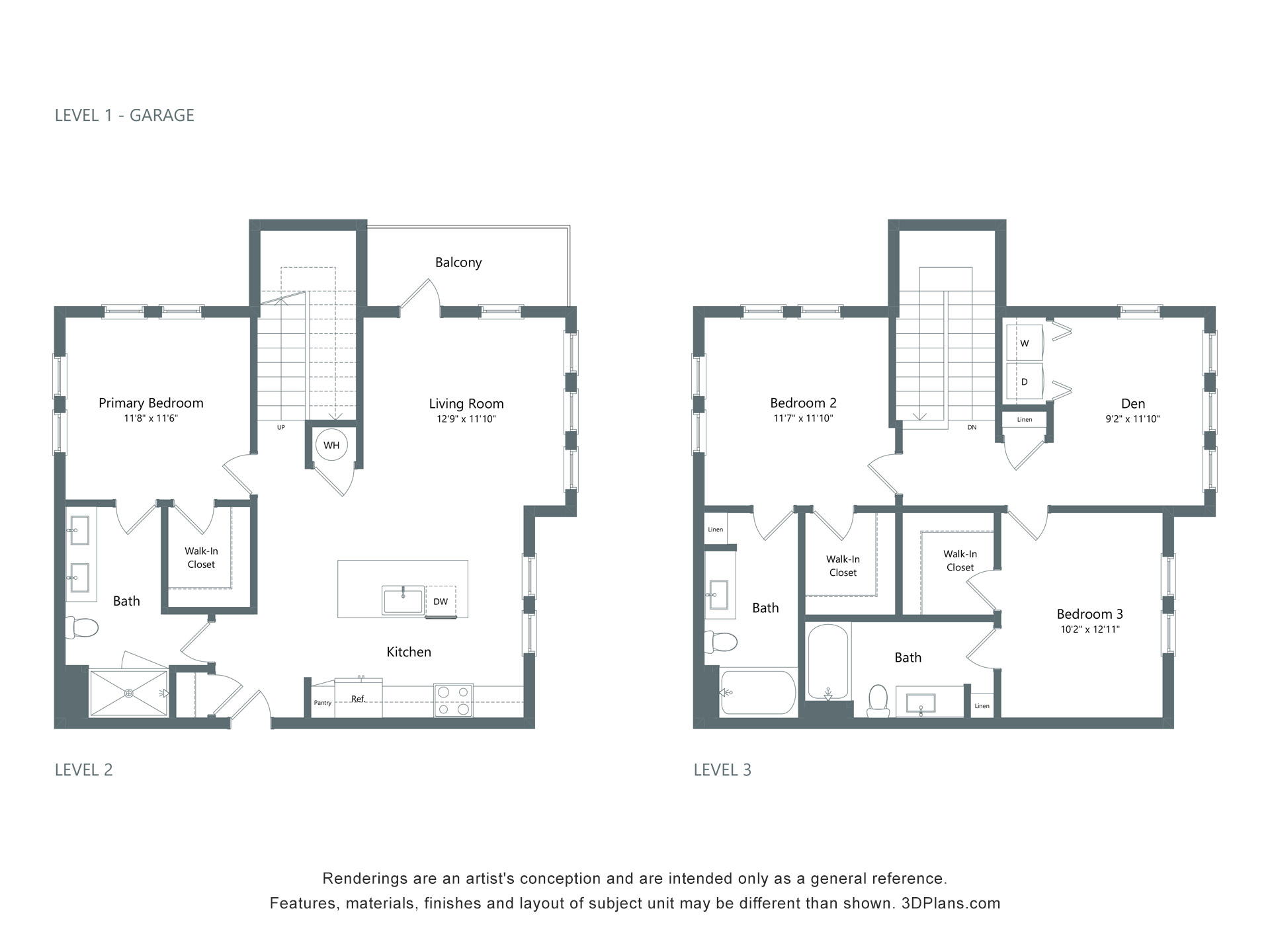 The Beacon | 3 Bed | 3 Bath | Den Image