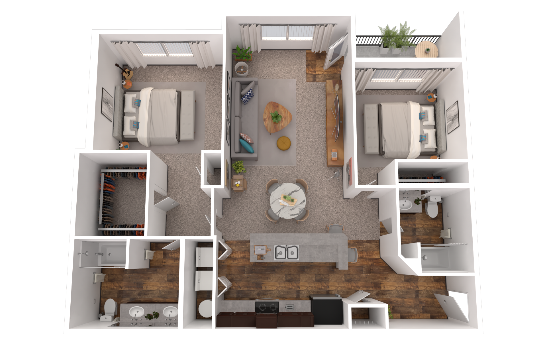 Two Bedroom 1089 - 1104 SQ. FT - Amethyst.png
