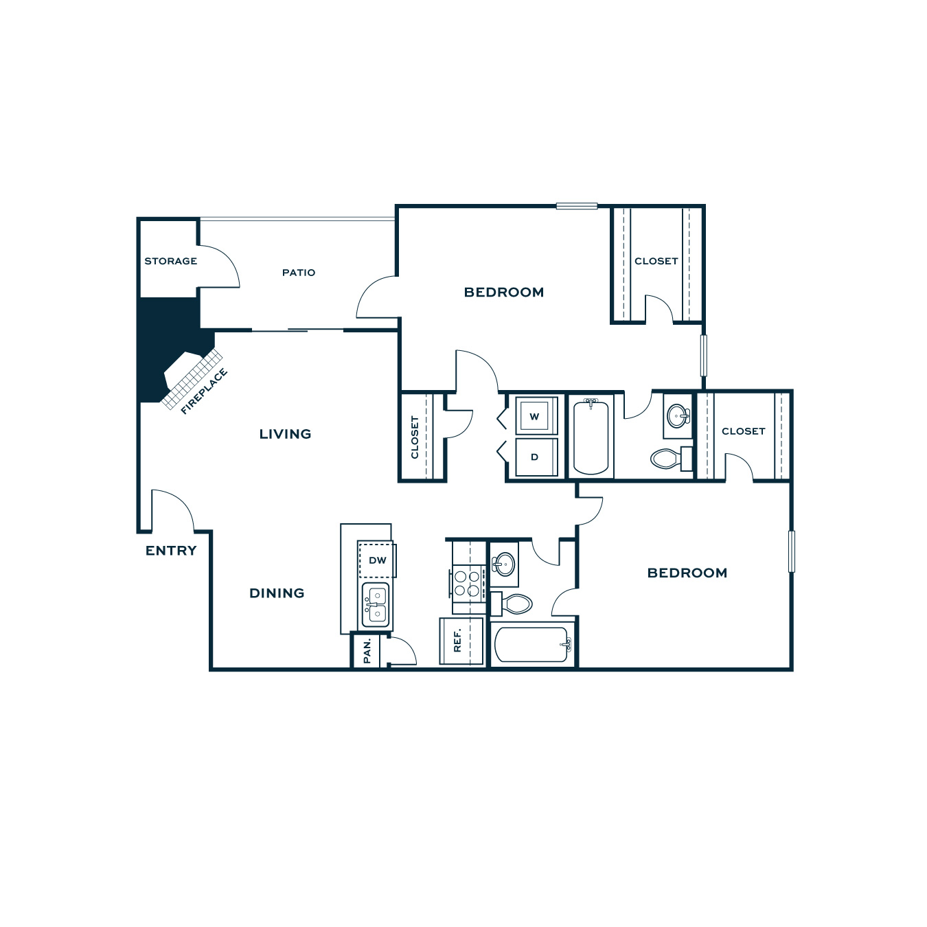 2 Bedroom Apartment – 4659 Dawson Boulevard #1722, Atlanta, GA