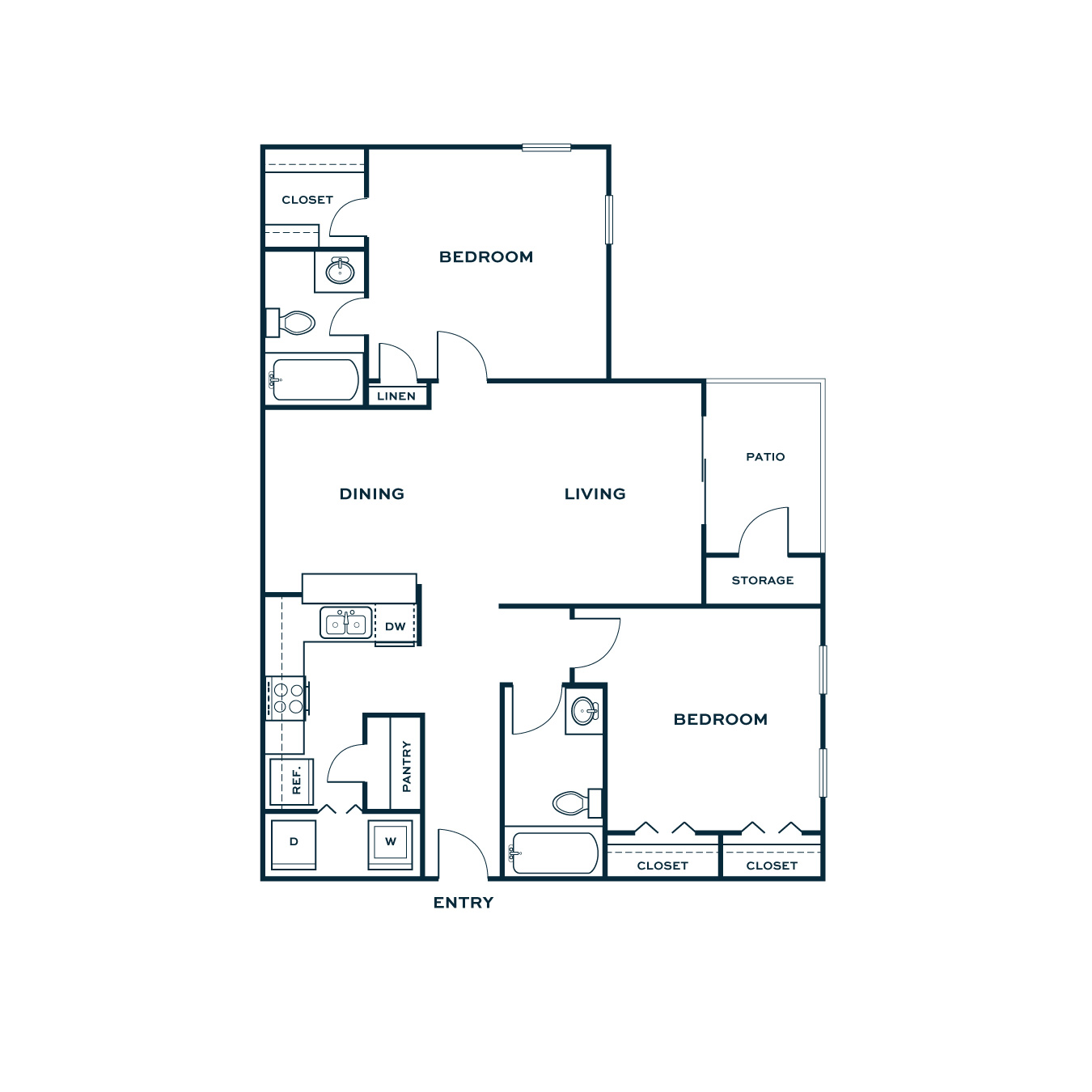 2 Bedroom Apartment – 4659 Dawson Boulevard #511, Atlanta, GA