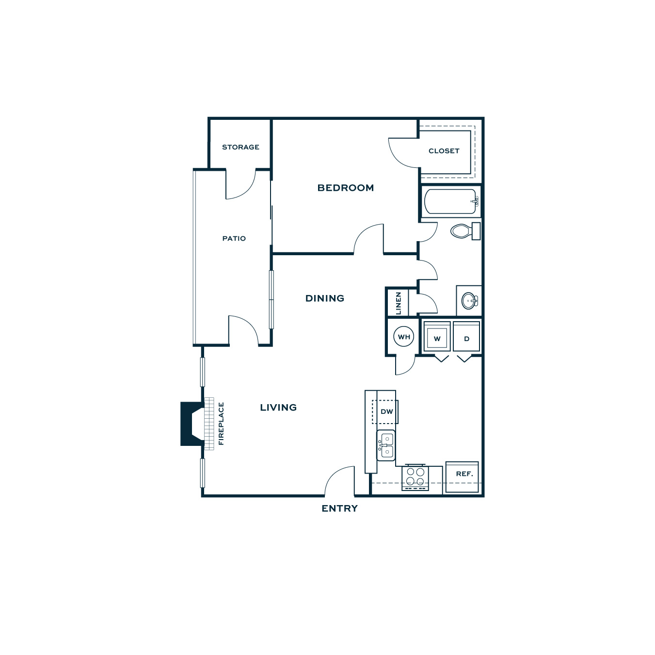 1 Bedroom Apartment – 4659 Dawson Boulevard #1324, Atlanta, GA
