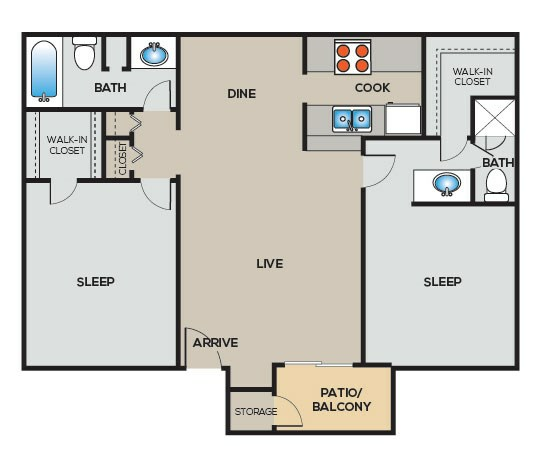 C1P 2 Bedroom A - 2 Bed - 2 Bath _ 1,078 sq. ft..jpg
