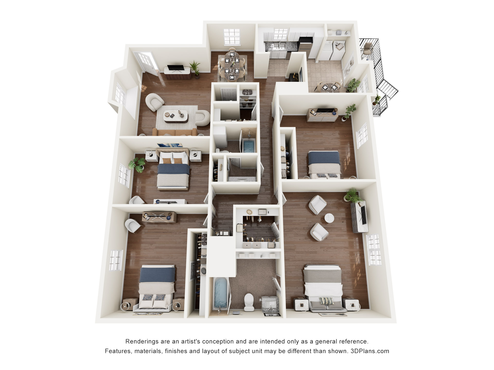 4 Bedroom Apartment – 14814 Perthshire Road #223, Houston, TX